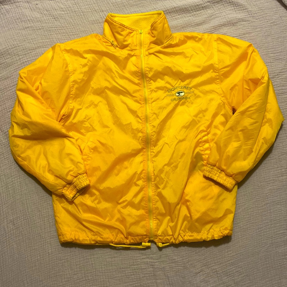 Reversible gold yellow jacket